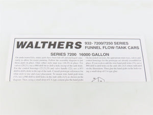 HO Walthers 932-7212 UTLX ECC 16k Gallon Funnel Flow Tank Car #300266