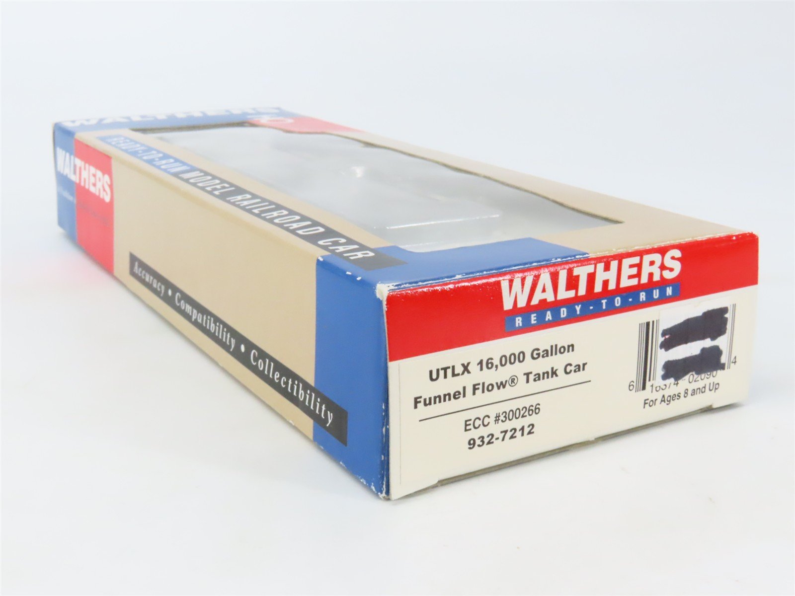 HO Walthers 932-7212 UTLX ECC 16k Gallon Funnel Flow Tank Car #300266
