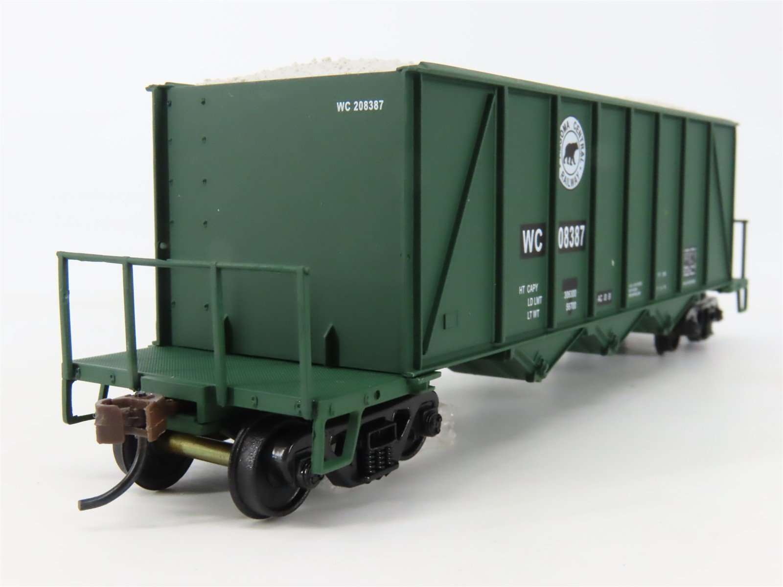 HO Walthers 932-7056 WC/ex-AC Repaint 3-Bay Ortner Hopper #208387 w/ Load