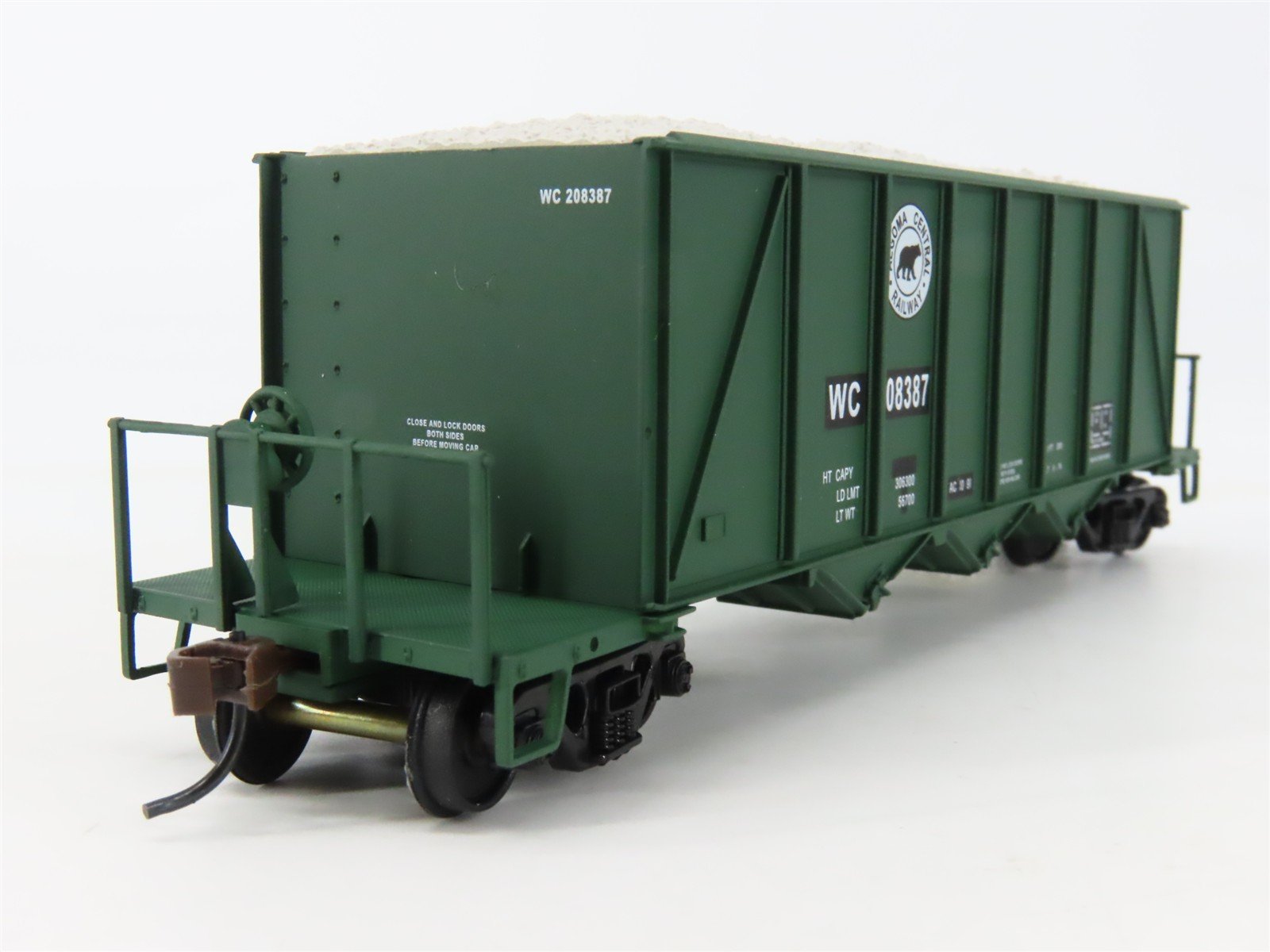 HO Walthers 932-7056 WC/ex-AC Repaint 3-Bay Ortner Hopper #208387 w/ Load