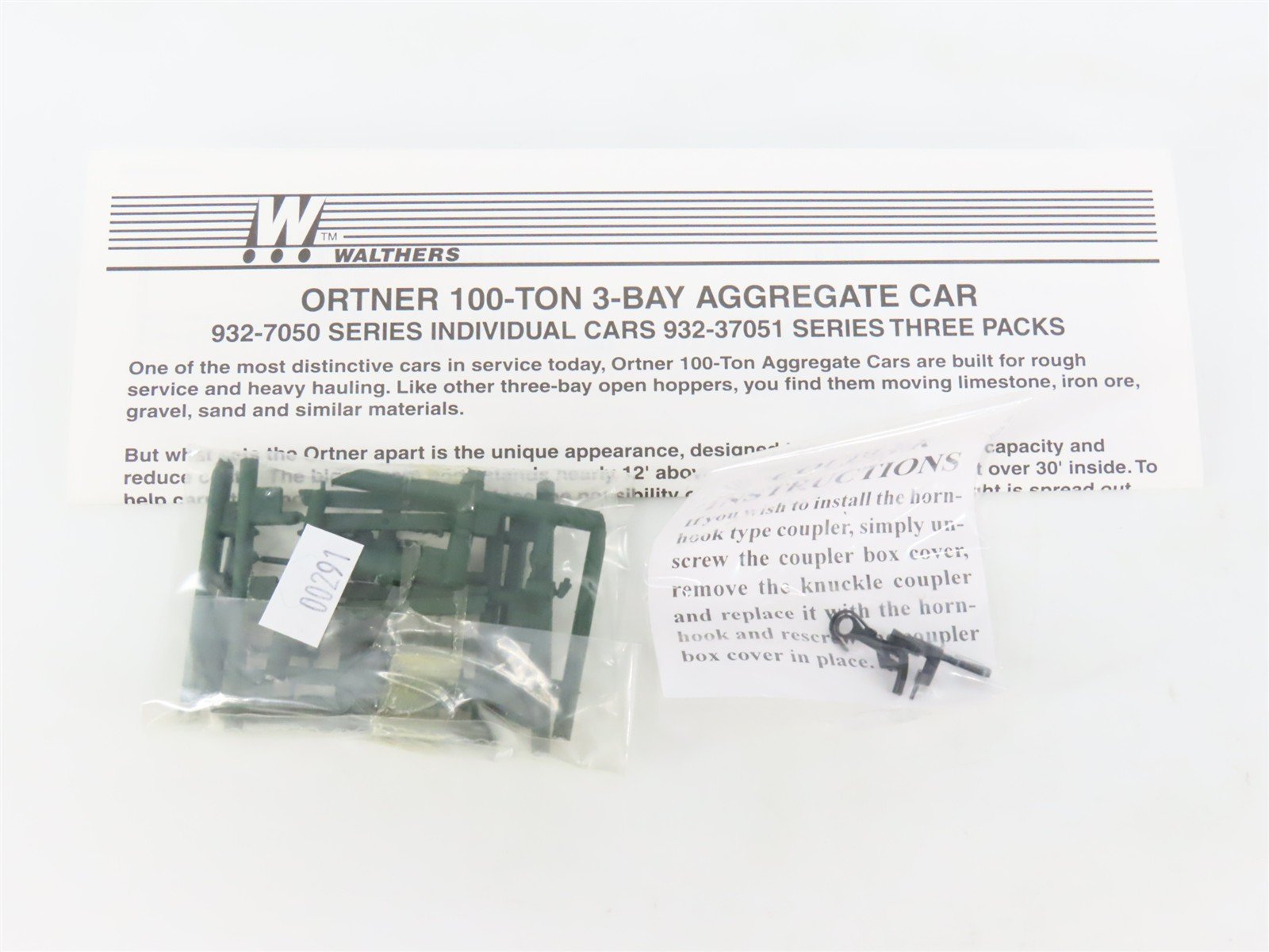 HO Walthers 932-7056 WC/ex-AC Repaint 3-Bay Ortner Hopper #208387 w/ Load