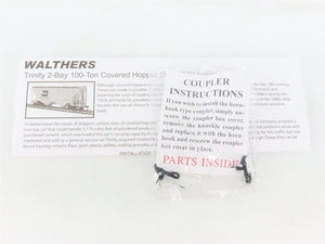 HO Scale Walthers 932-5376 ATSF Santa Fe Trinity 2-Bay Covered Hopper #350062