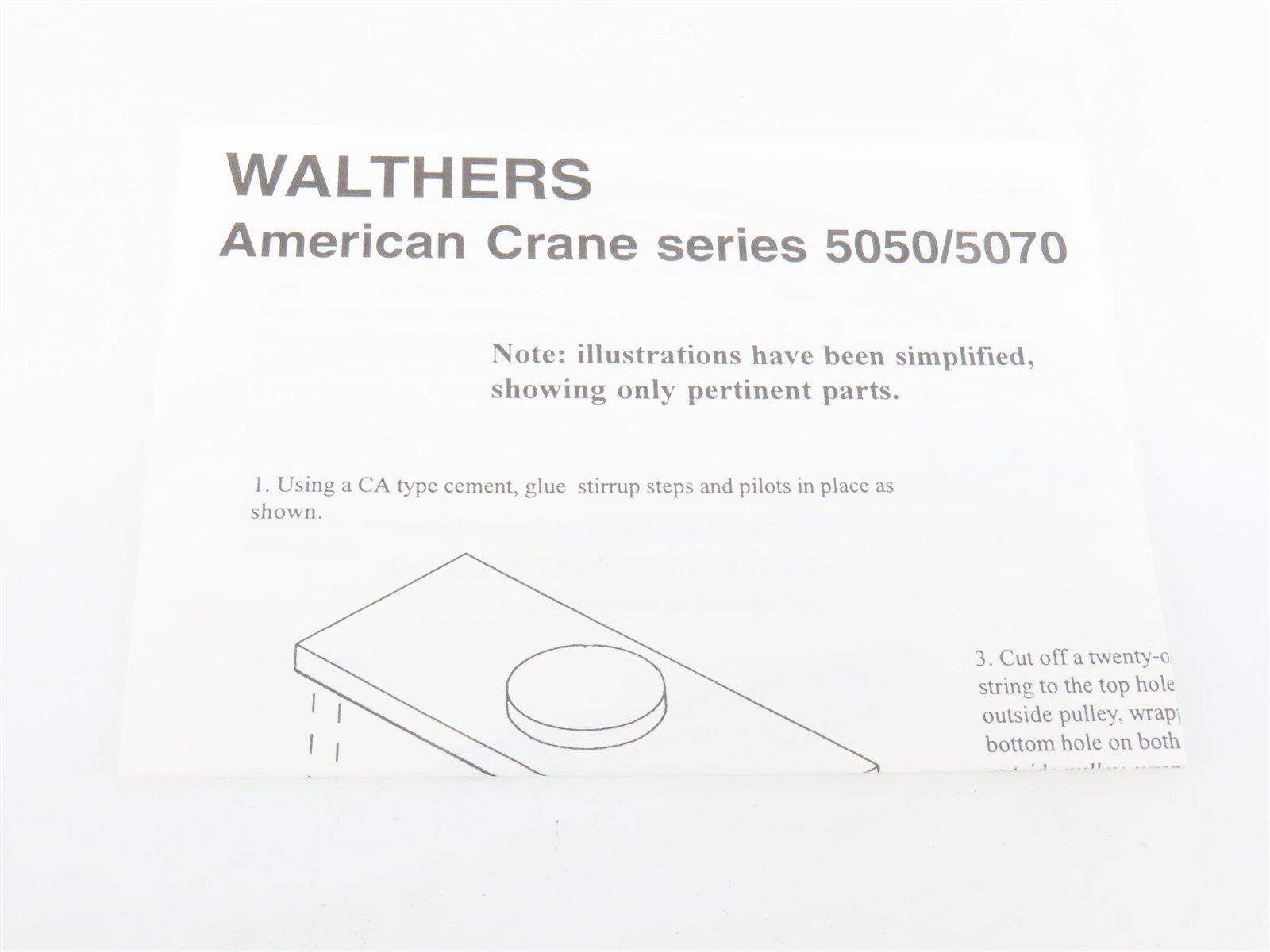 HO Scale Walthers 932-5061 CR Conrail American Crane Car #3380