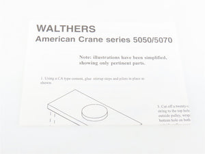 HO Scale Walthers 932-5061 CR Conrail American Crane Car #3380