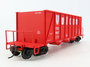 HO Walthers 932-7058 ITGX Vulcan 40' 3-Bay Ortner Aggregate Hopper #9937 w/ Load