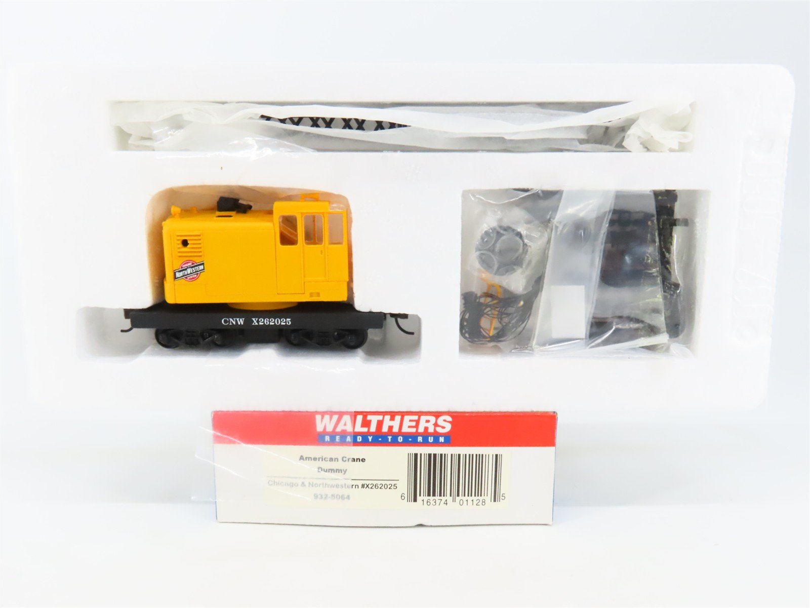 HO Walthers 932-5064 CNW Chicago & North Western American Crane Car #X262025