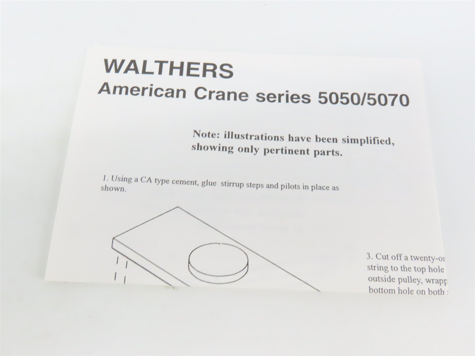 HO Walthers 932-5064 CNW Chicago & North Western American Crane Car #X262025