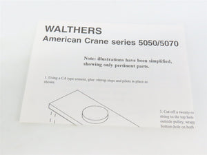 HO Walthers 932-5064 CNW Chicago & North Western American Crane Car #X262025