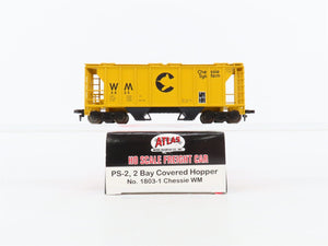 HO Scale Atlas 1803-1 WM Chessie System PS-2 2-Bay Covered Hopper #5825