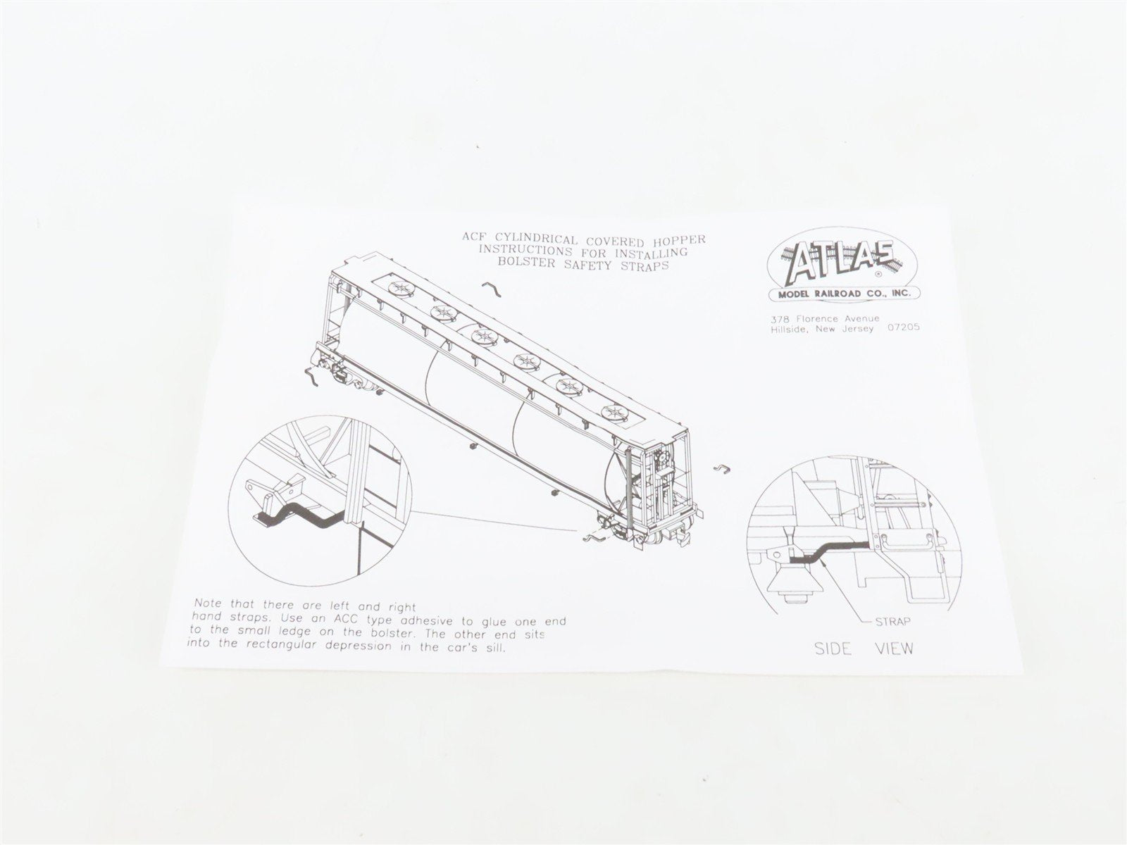 HO Scale Atlas 1939-1 SHPX Sterling Salt 3-Bay Covered Hopper #61078