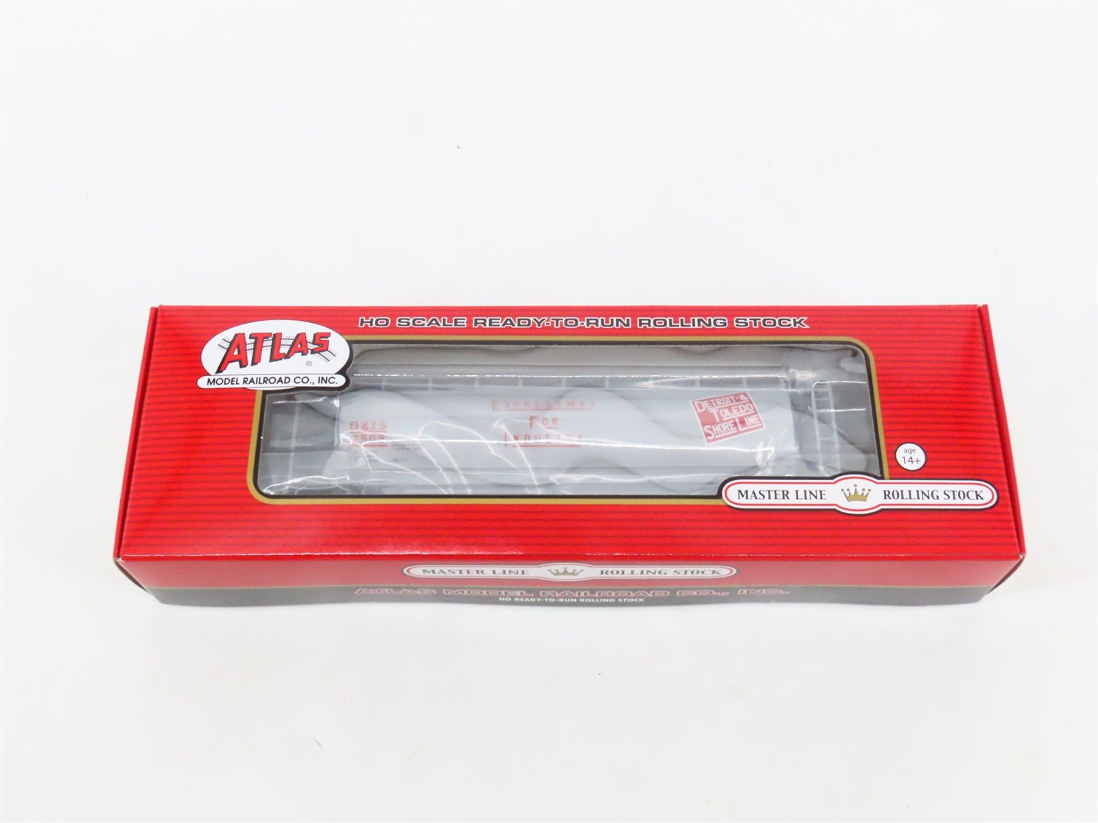 HO Atlas 20001885 DTS Detroit Toledo Shore 6-Bay Cylindrical Hopper #2590 SEALED