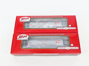 LOT of 2 HO Atlas D&TS Detroit Toledo Shore 6-Bay Cylindrical Hoppers SEALED