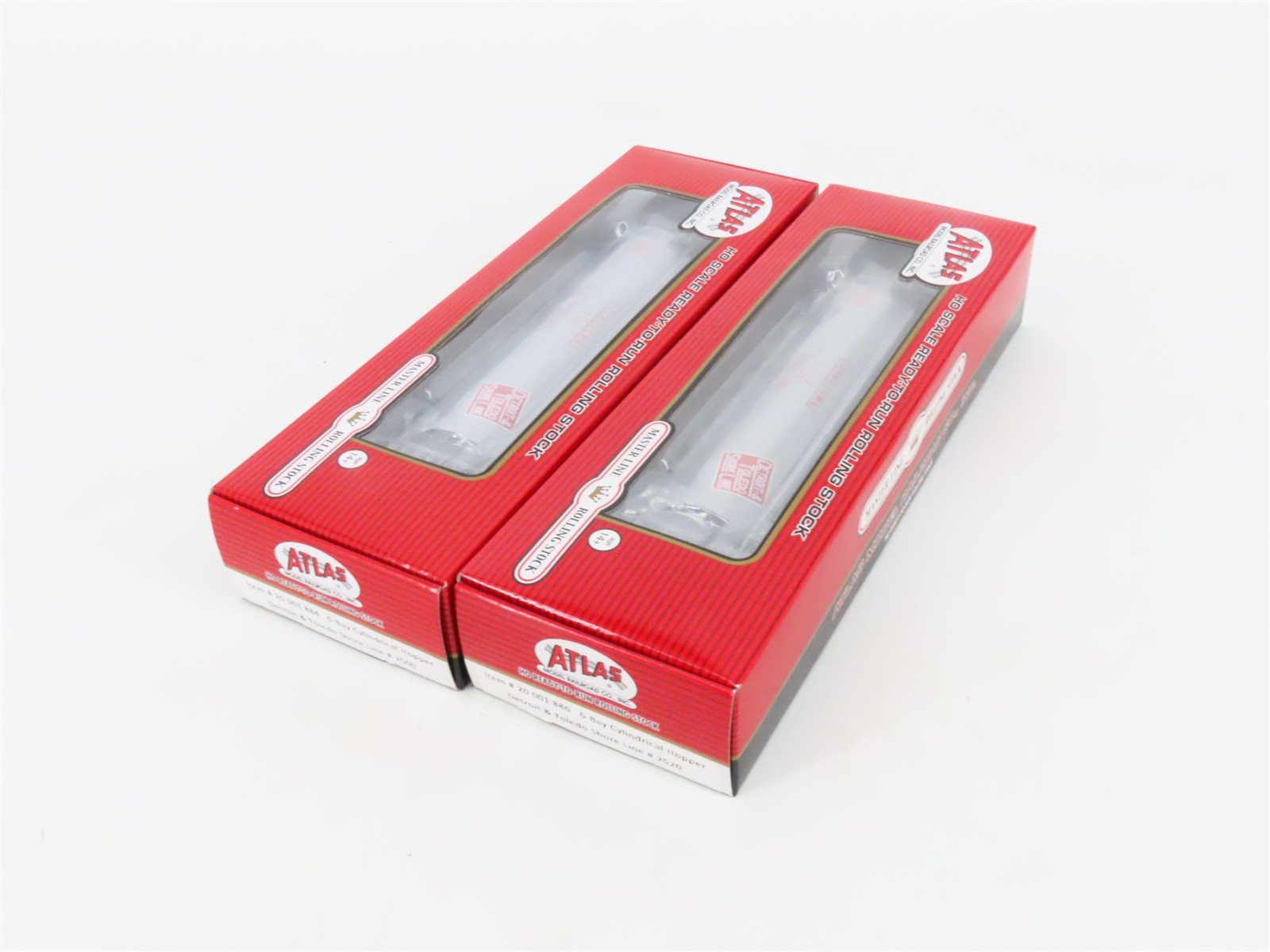 LOT of 2 HO Atlas D&TS Detroit Toledo Shore 6-Bay Cylindrical Hoppers SEALED