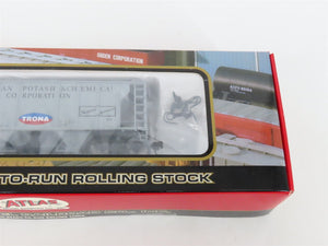 LOT of 2 HO Scale Atlas American Potash 2-Bay Covered Hopper Cars SEALED