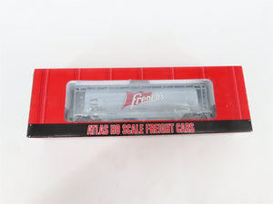 LOT of 2 HO Scale Atlas ACFX French's 3-Bay Cylindrical Covered Hoppers Cars