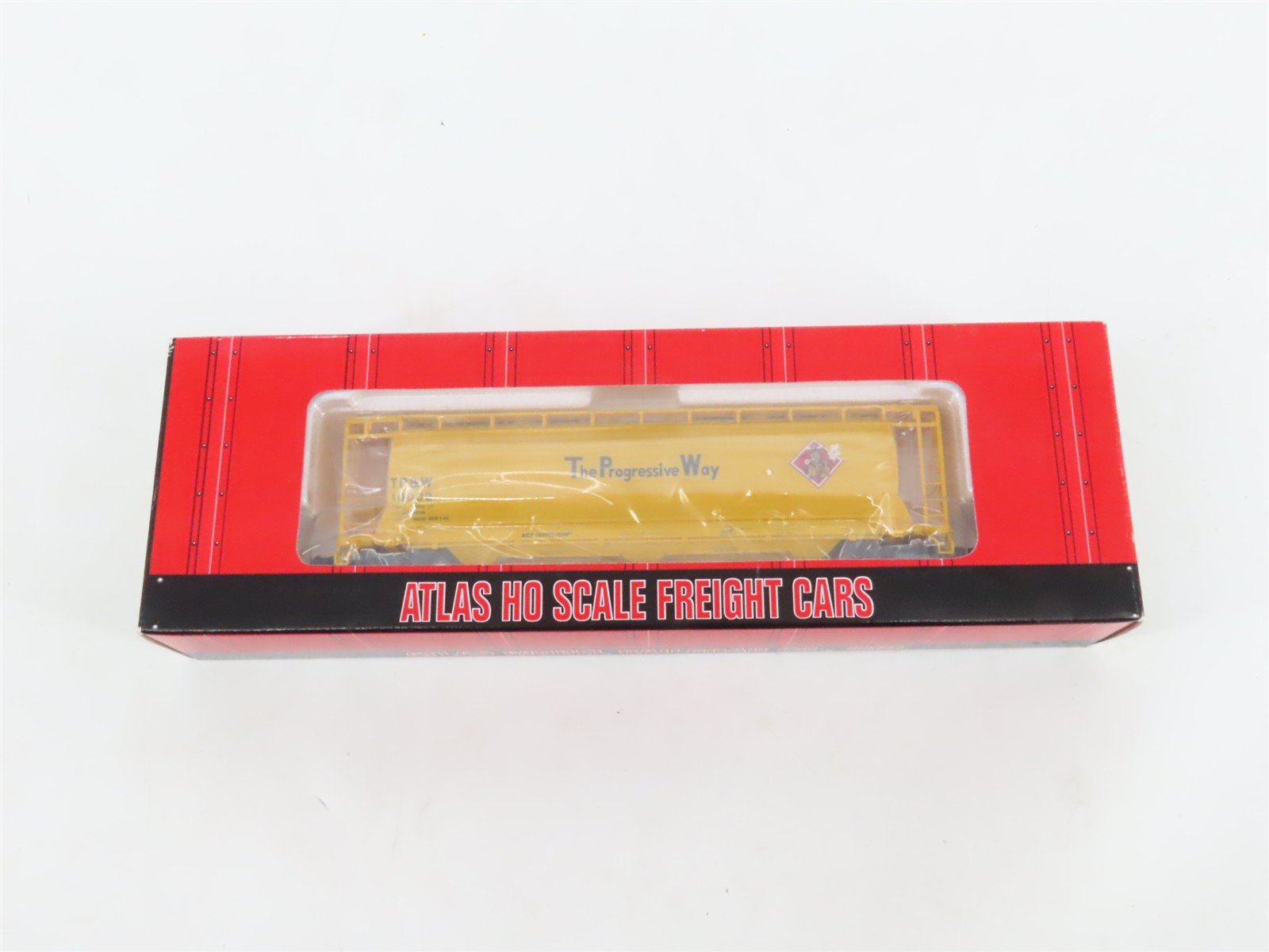 LOT of 2 HO Scale Atlas TP&W Toledo Peoria Western 3-Bay Cylindrical Hopper Cars