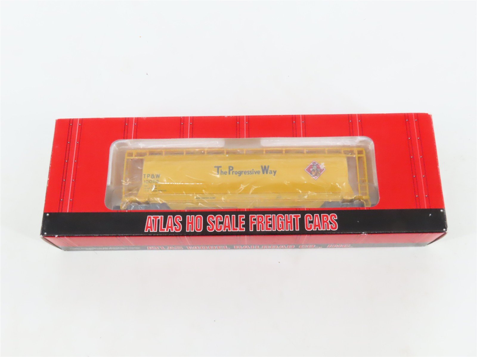 LOT of 2 HO Scale Atlas TP&W Toledo Peoria Western 3-Bay Cylindrical Hopper Cars