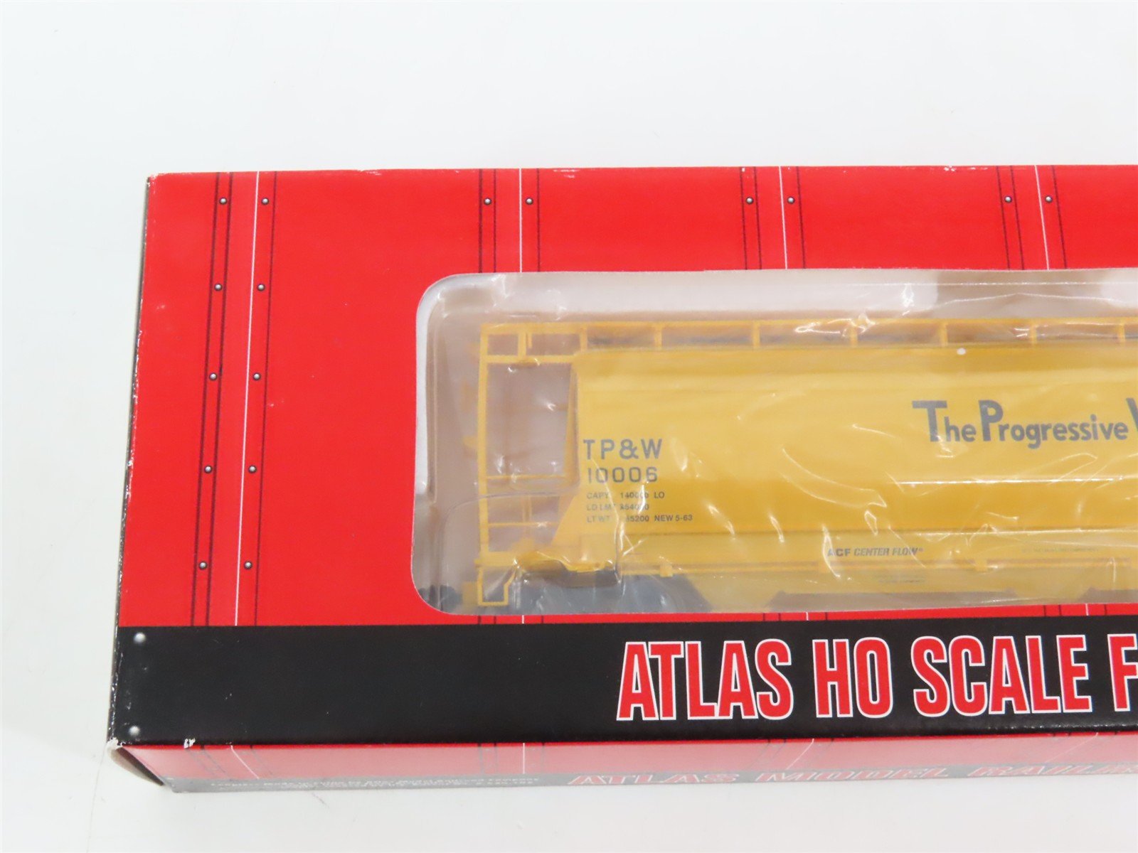 LOT of 2 HO Scale Atlas TP&W Toledo Peoria Western 3-Bay Cylindrical Hopper Cars