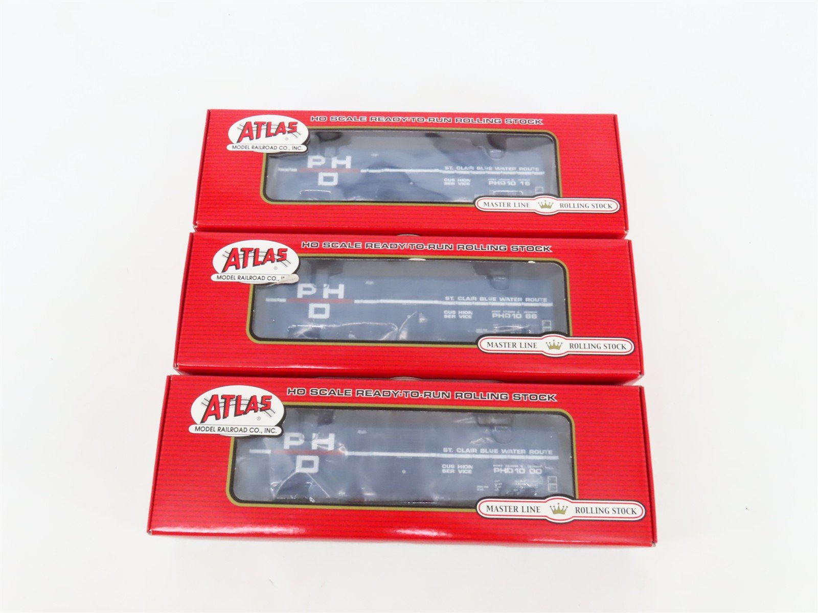 LOT of 3 HO Scale Atlas PH&D Port Huron Detroit FMC 5077 Boxcars SEALED