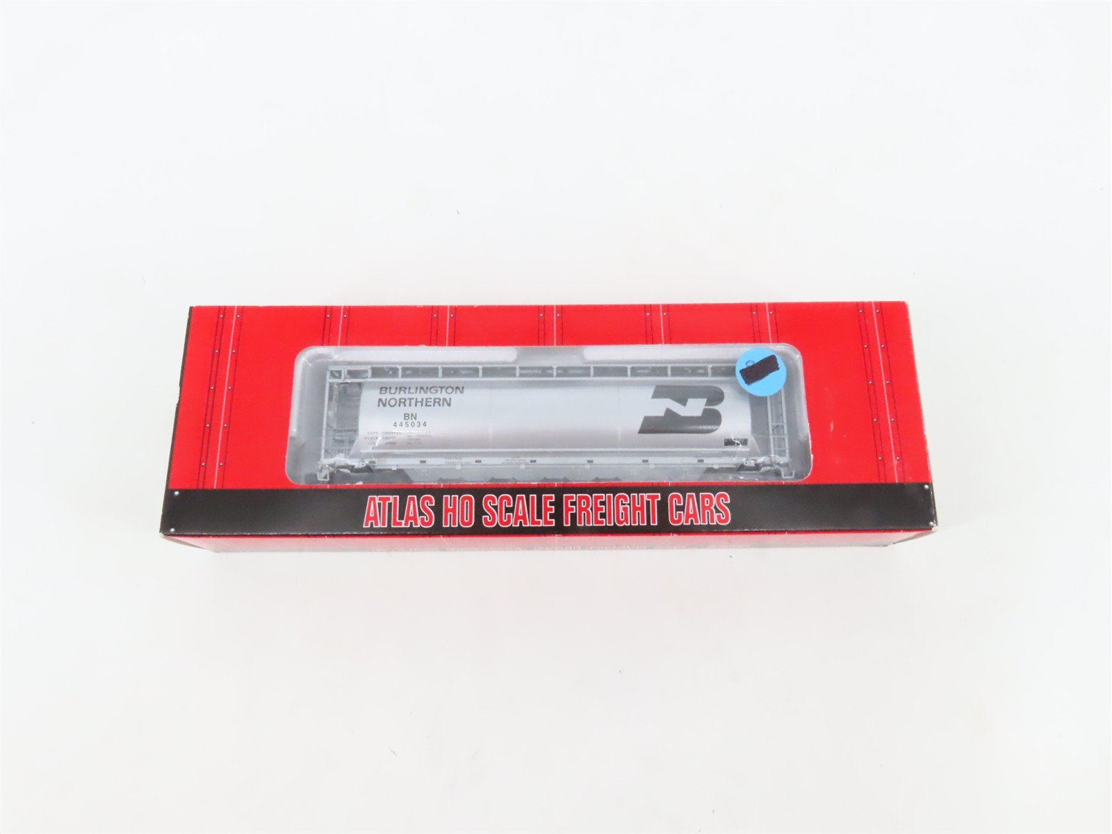 LOT of 2 HO Scale Atlas BN Burlington Northern 6-Bay Cylindrical Hopper Cars