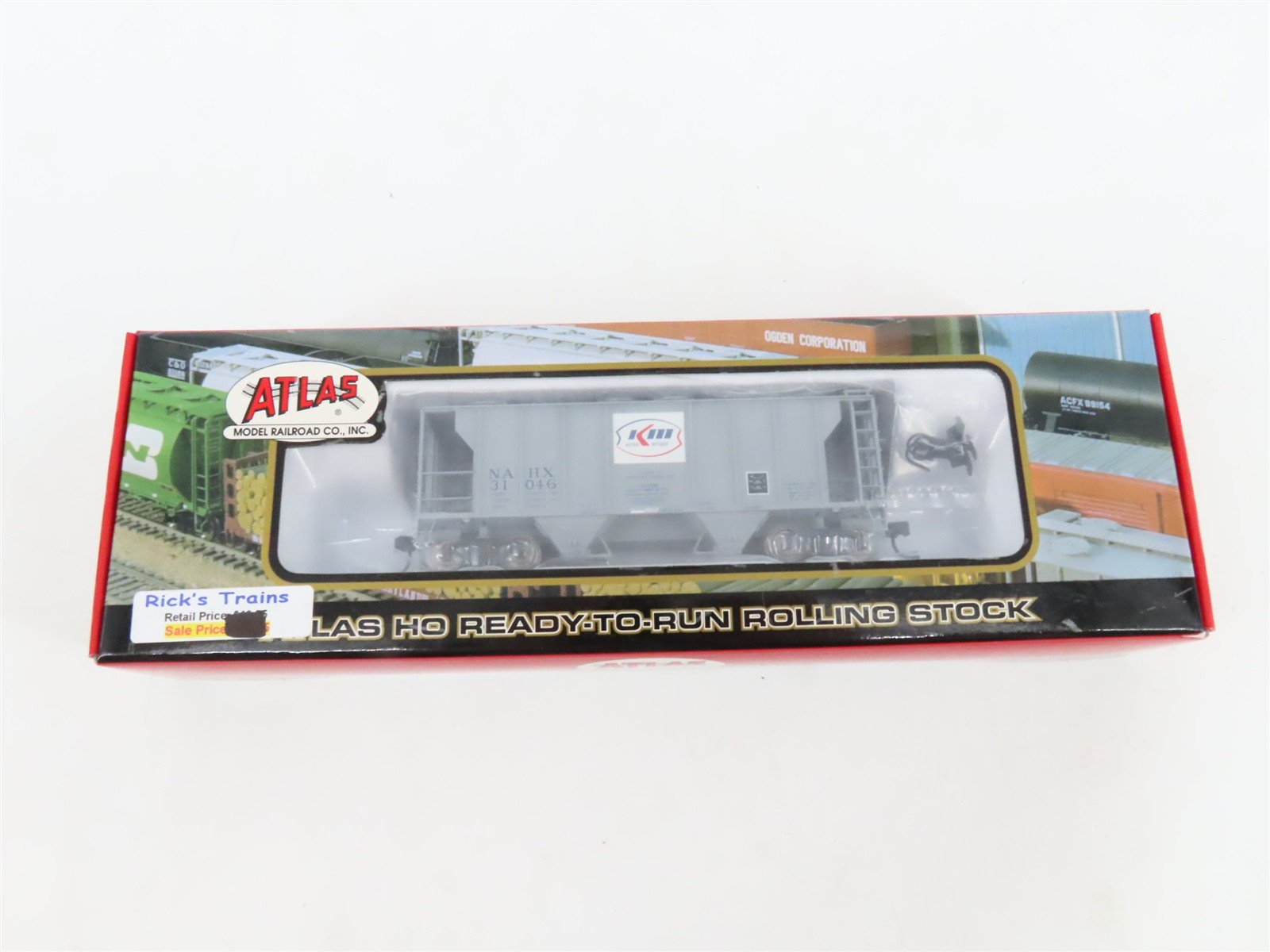 LOT of 2 HO Scale Atlas NAHX Kerr McGee PS-2 2-Bay Covered Hoppers SEALED