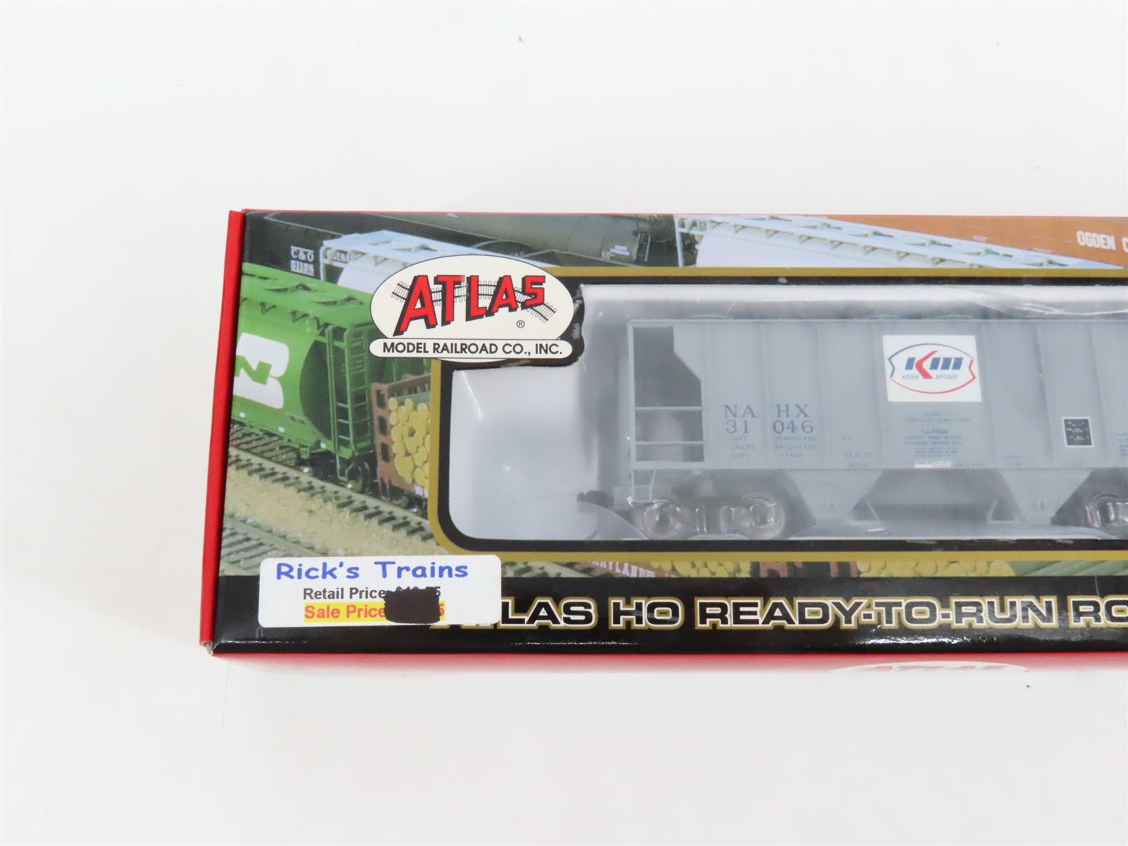 LOT of 2 HO Scale Atlas NAHX Kerr McGee PS-2 2-Bay Covered Hoppers SEALED