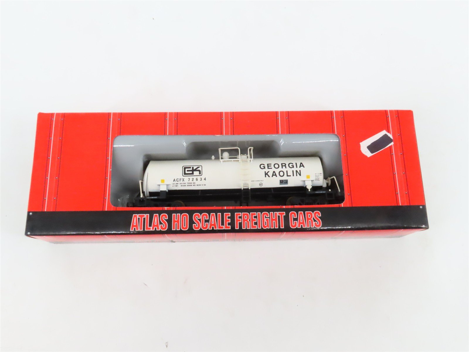 LOT of 2 HO Scale Atlas ACFX Georgia Kaolin/Dry Branch Kaolin Tankcars