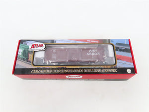 LOT of 2 HO Scale Atlas AA Ann Arbor 40' Boxcar & 2-Bay Covered Hopper Cars