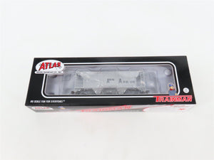 LOT of 2 HO Scale Atlas AA Ann Arbor 40' Boxcar & 2-Bay Covered Hopper Cars