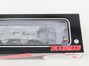 LOT of 2 HO Scale Atlas AA Ann Arbor 40' Boxcar & 2-Bay Covered Hopper Cars