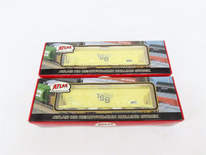 LOT of 2 HO Atlas TSBY Tuscola & Saginaw Bay 3-Bay Covered Hopper Cars SEALED