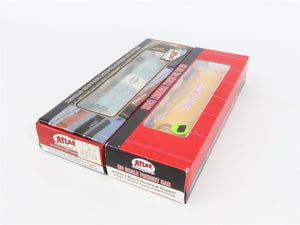 LOT of 2 HO Atlas SHPX Cumberland/Wayne Feeds 3-Bay Cylindrical Hopper Cars