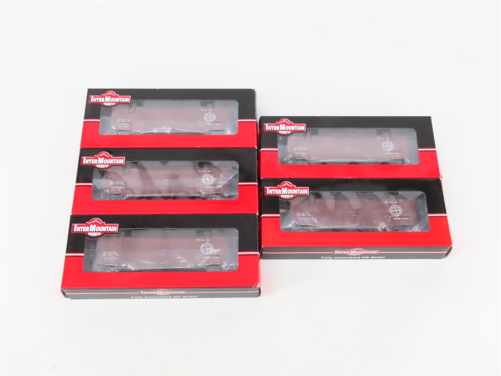LOT of 5 HO Scale Atlas DT&I Detroit Toledo & Ironton 50' Boxcars