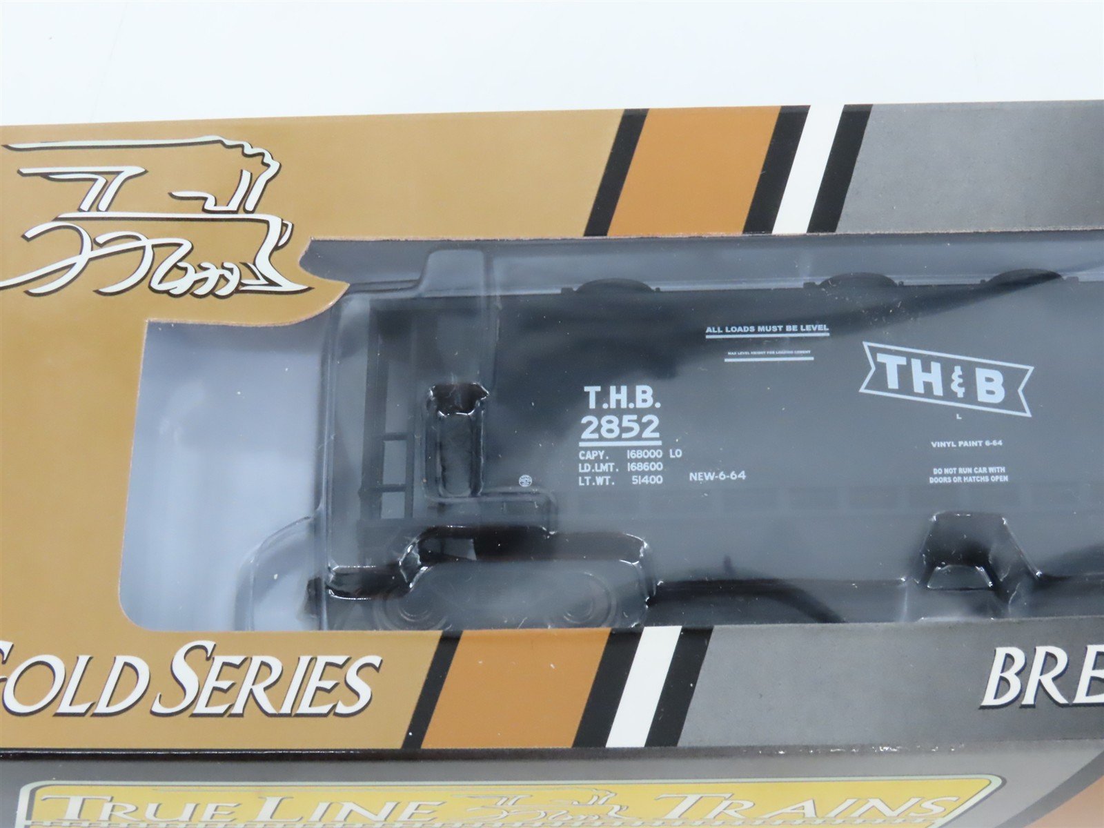 LOT of 2 HO TrueLine THB Toronto Hamilton Buffalo 4-Bay Covered Hopper Cars