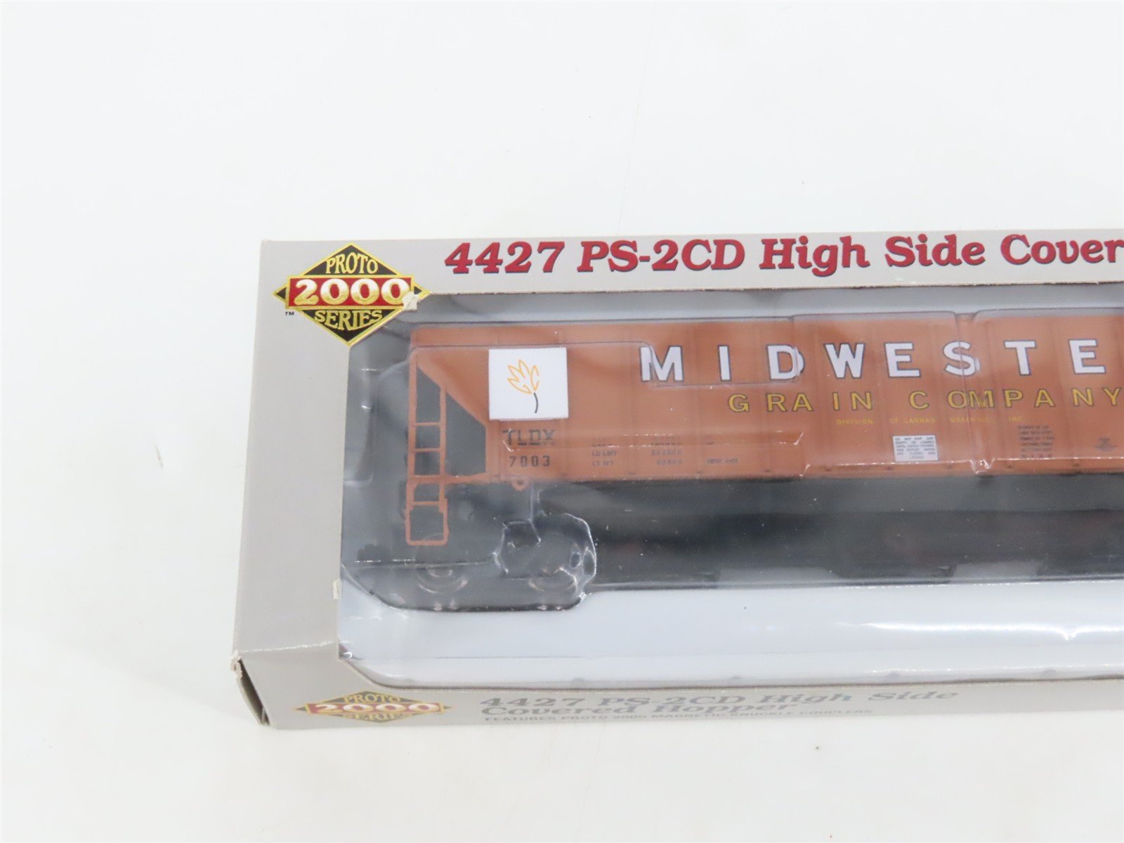 LOT of 3 HO Scale Proto 2000 TLDX Midwestern Grain 3-Bay Covered Hopper Cars