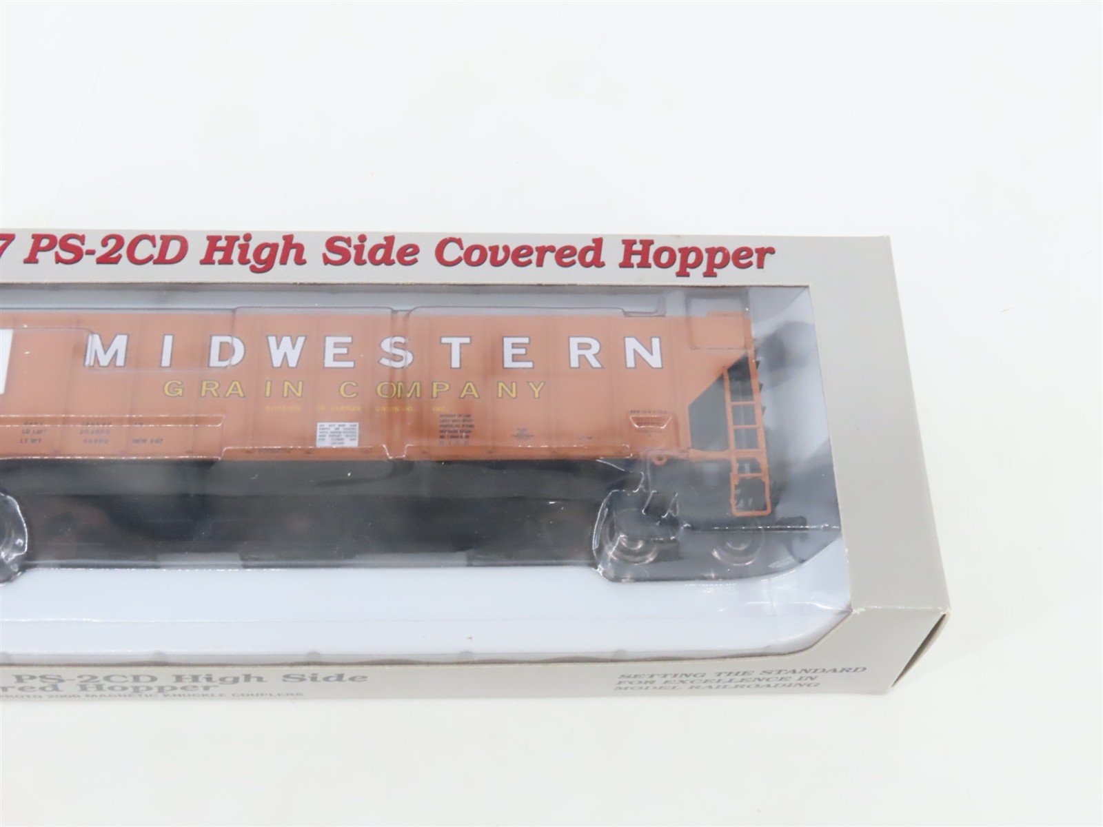 LOT of 3 HO Scale Proto 2000 TLDX Midwestern Grain 3-Bay Covered Hopper Cars