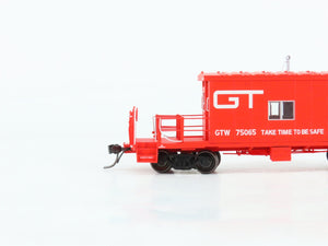 HO Scale Bluford Shop 34031 GTW Grand Trunk Western Transfer Caboose #75065