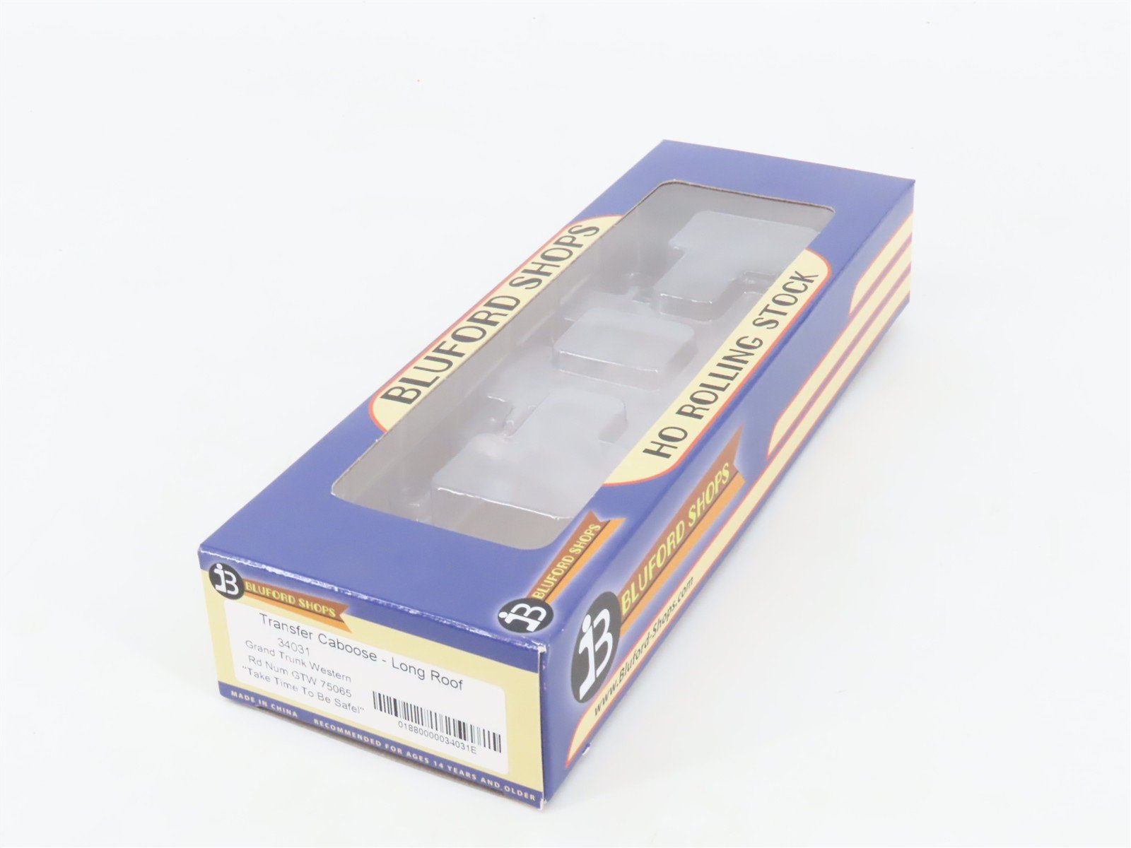 HO Scale Bluford Shop 34031 GTW Grand Trunk Western Transfer Caboose #75065