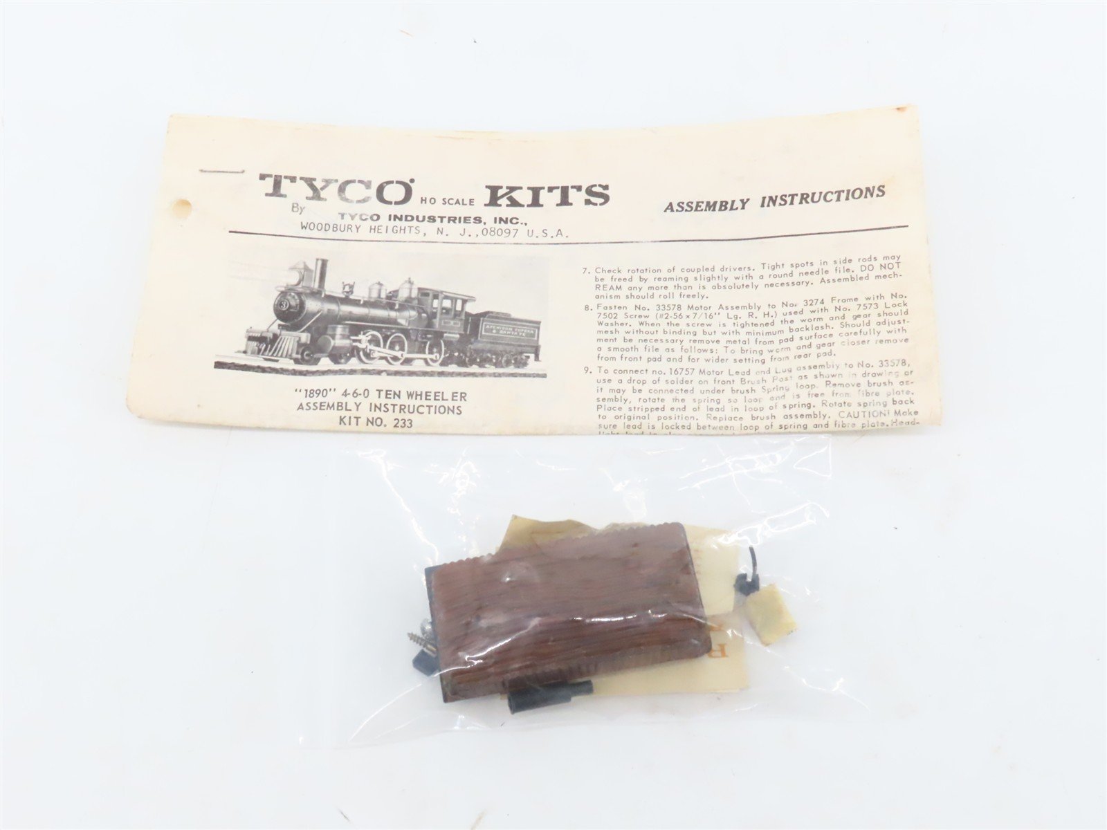 HO Scale Tyco Unlettered 4-6-0 Steam Locomotive CUSTOM