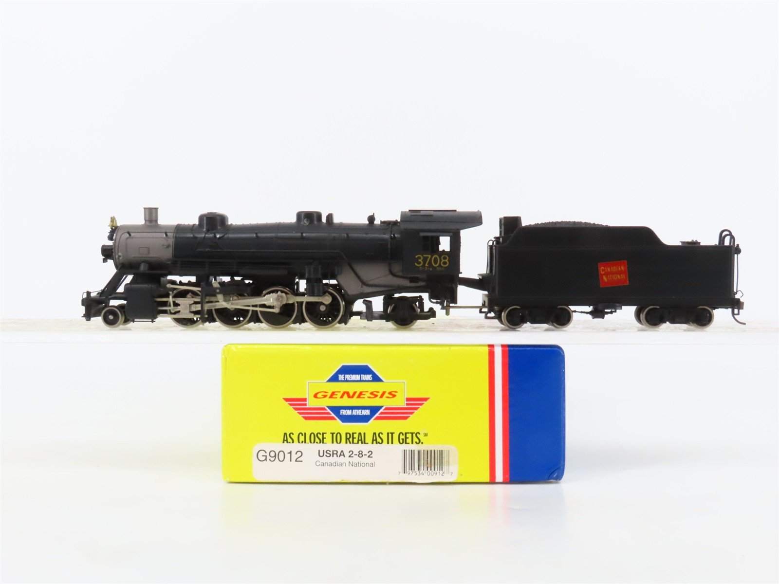 HO Scale Athearn Genesis G9012 GT Grand Trunk 2-8-2 Steam Locomotive #3708