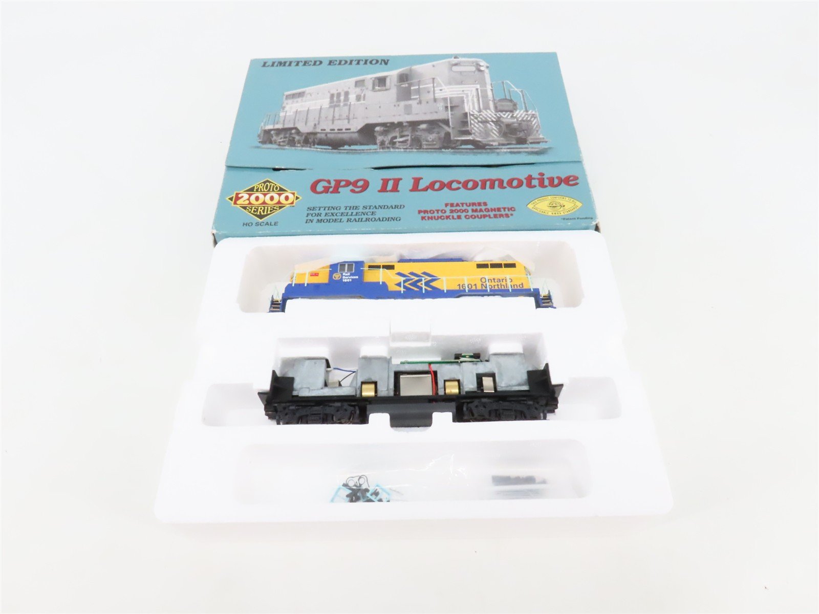 HO Scale Proto 2000 97083 ONT Ontario Northland EMD GP9 Diesel #1601 - BAD GEARS