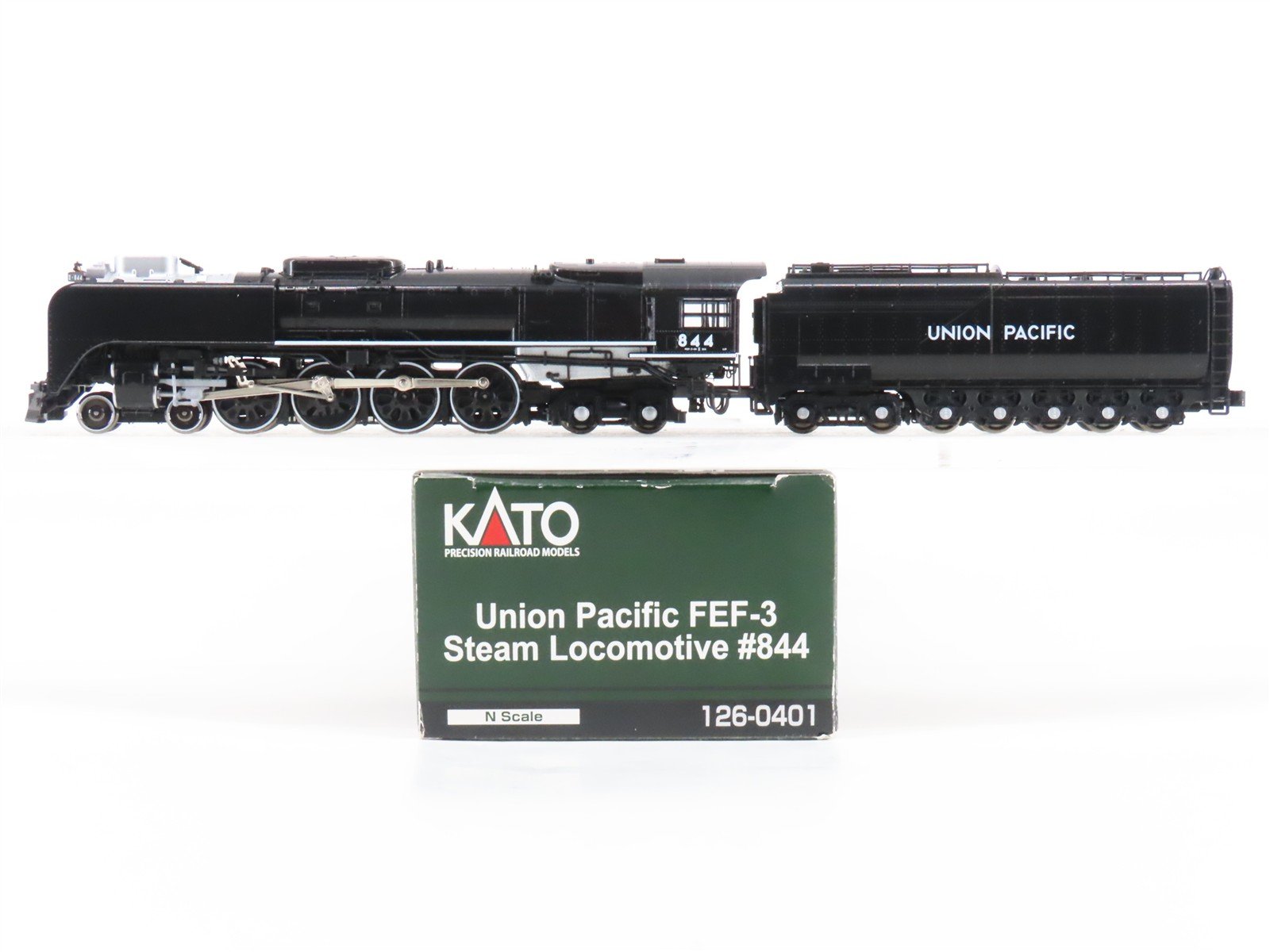 N Scale KATO 126-0401 UP Union Pacific 4-8-4 FEF-3 Steam #844 - DCC Ready
