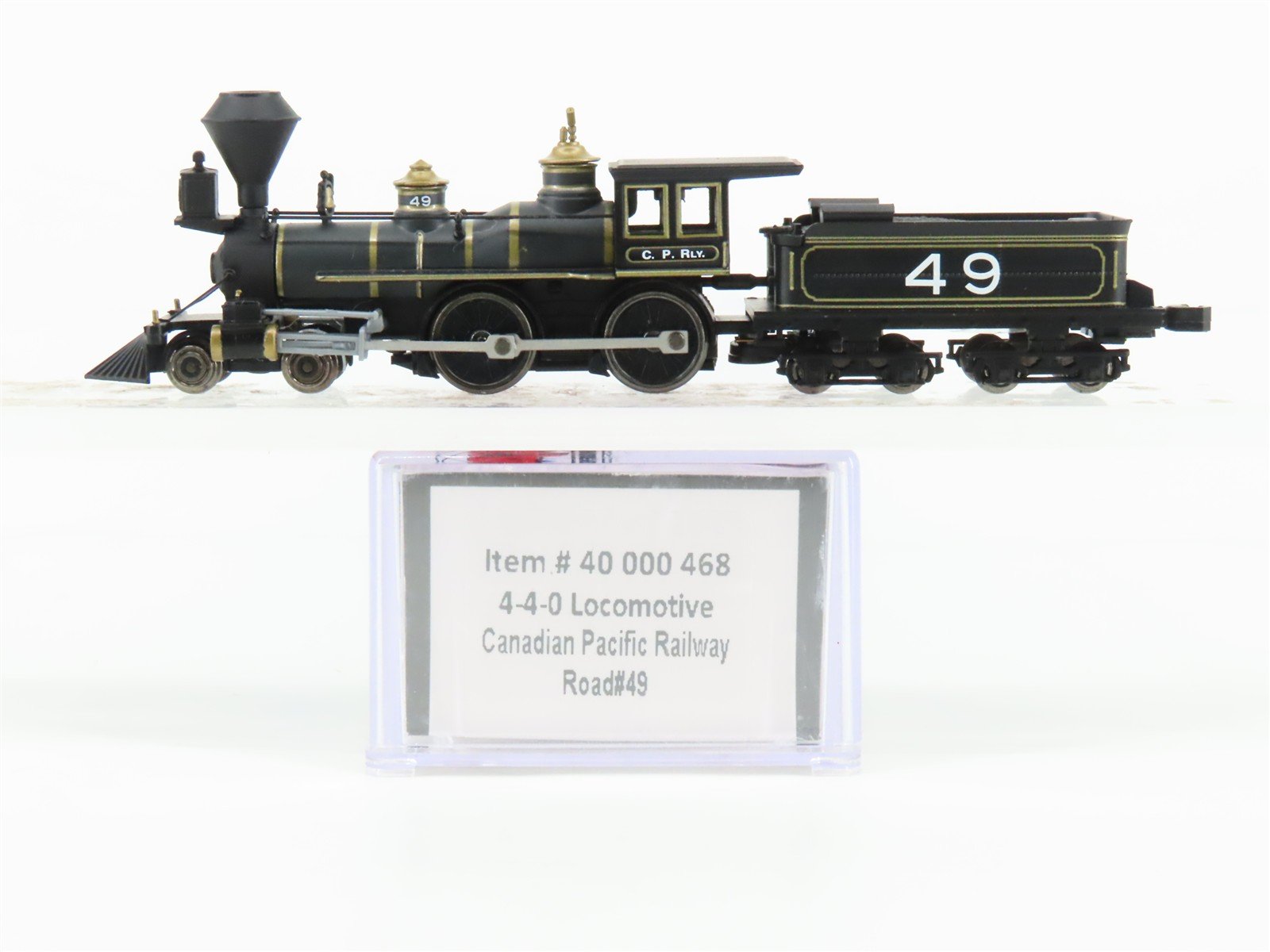 N Scale Atlas Master 40000468 CP Canadian Pacific 4-4-0 Steam Locomotive #49