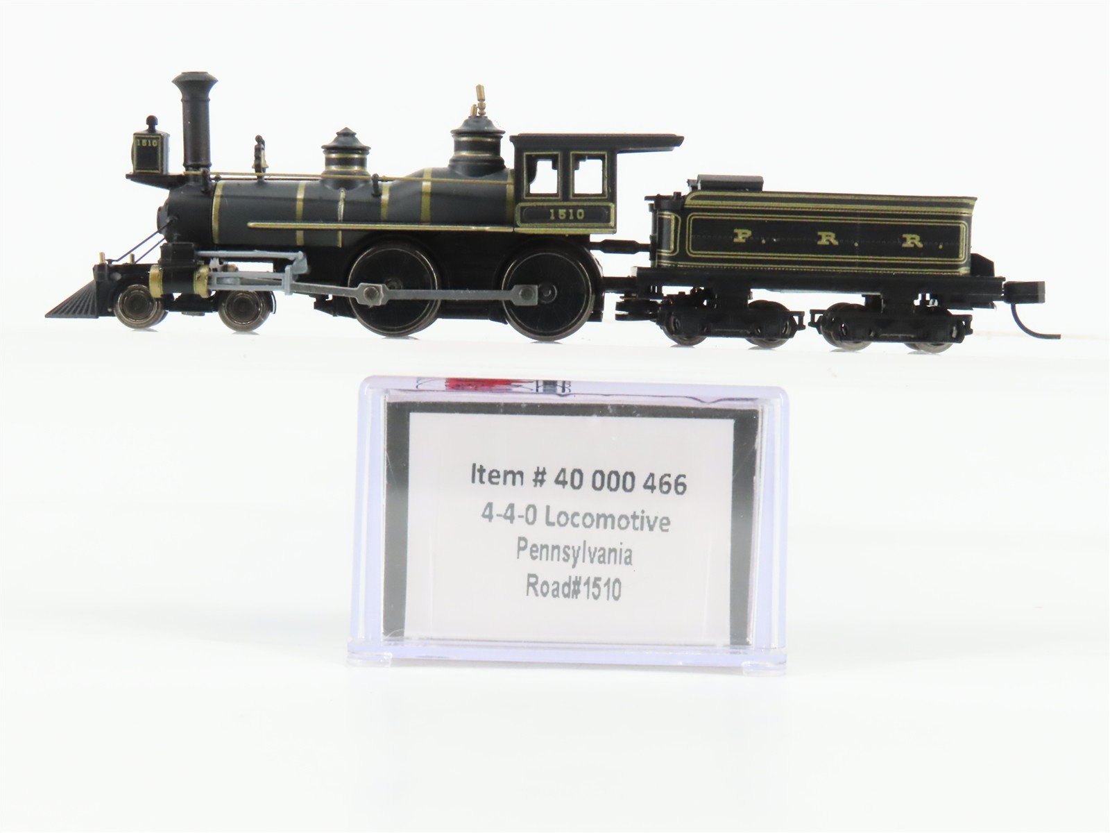 N Scale Atlas Master 40000466 PRR Pennsylvania 4-4-0 Steam Locomotive #1510