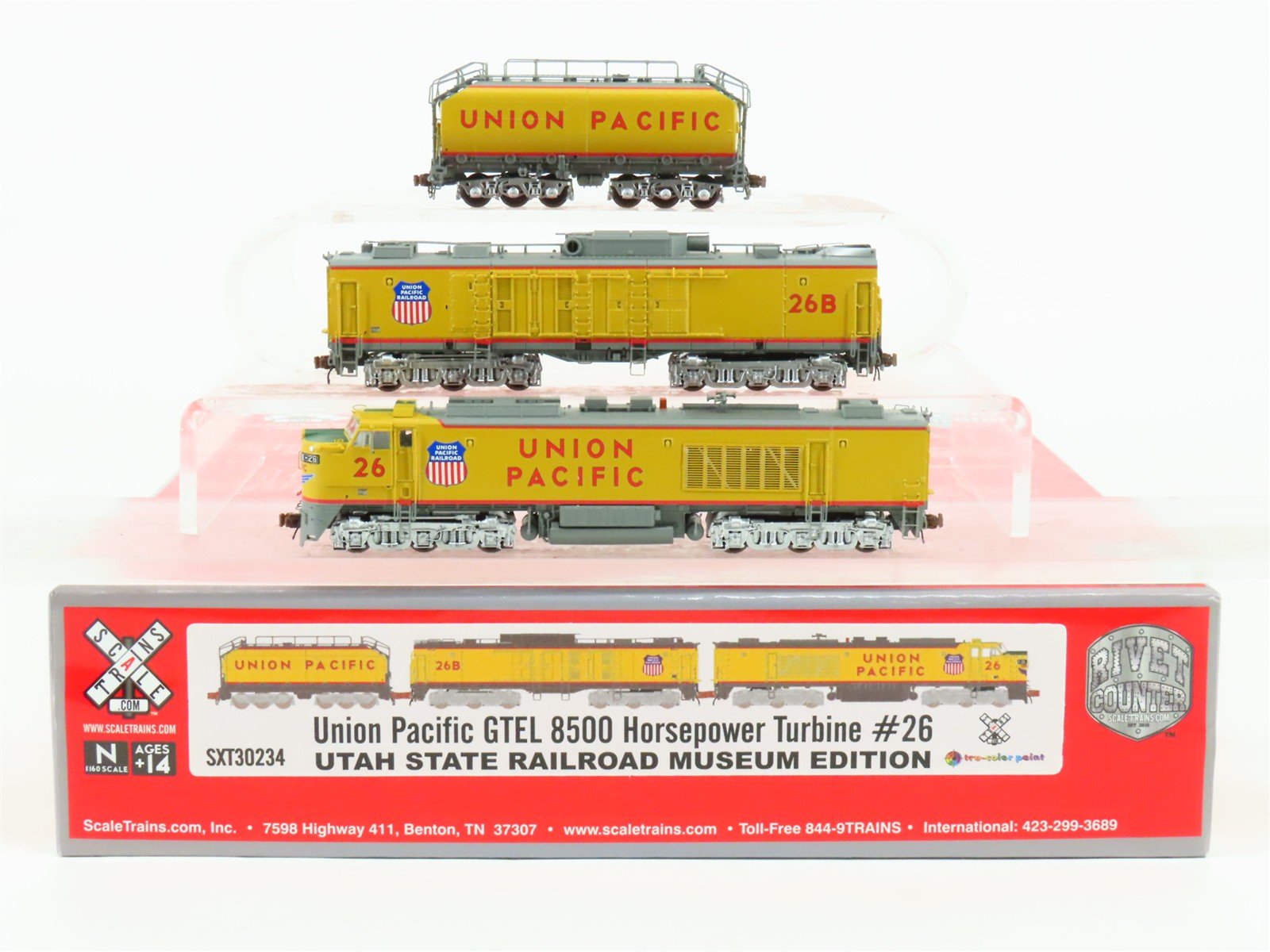 N Scaletrains SXT30234 UP Union Pacific GTEL 8500hp Turbine Set #26 - DCC Ready
