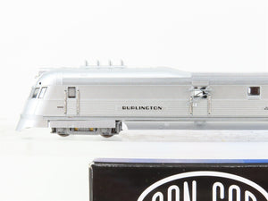 N Scale Con-Cor 001-8731 CB&Q Pioneer Zephyr Streamliner 3-Unit Set - DCC Ready