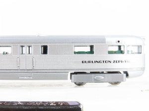 N Scale Con-Cor 001-8731 CB&Q Pioneer Zephyr Streamliner 3-Unit Set - DCC Ready