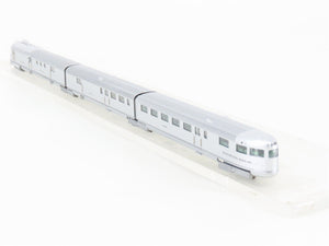 N Scale Con-Cor 001-8731 CB&Q Pioneer Zephyr Streamliner 3-Unit Set - DCC Ready