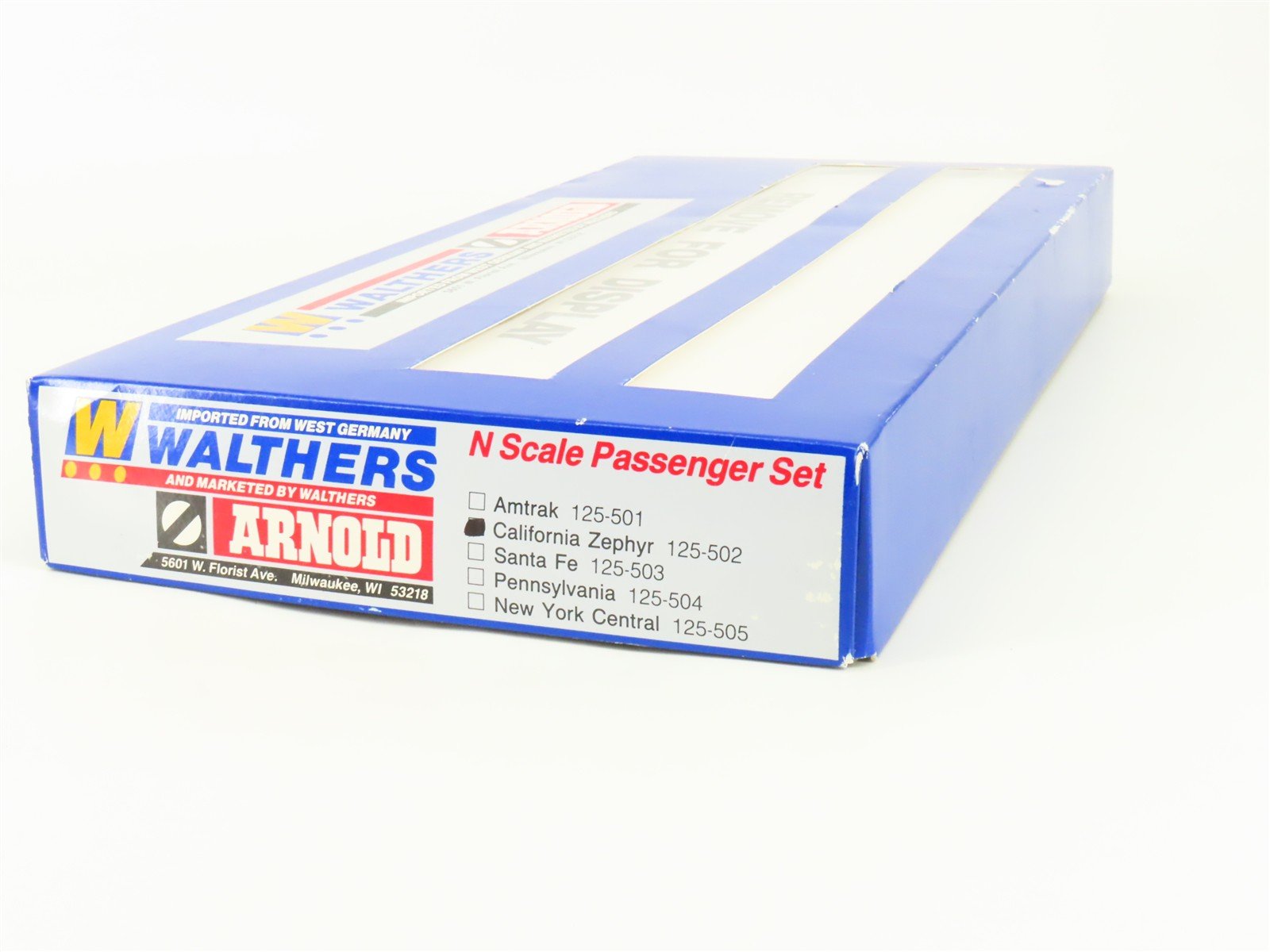 N Walthers/Arnold 125-502 D&RGW California Zephyr F7A/B Diesel Passenger Set