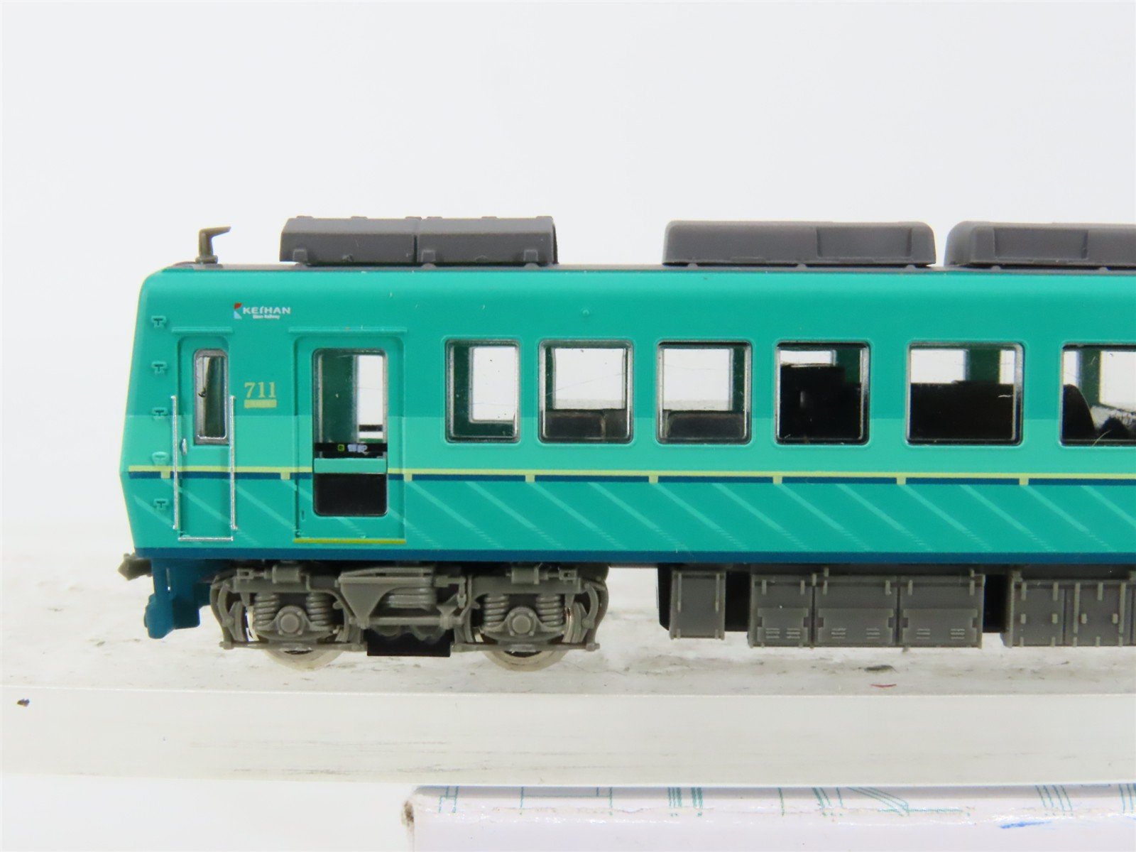 N 1/150 Scale TOMYTEC Eizan Railway Green 700-Series Electric Rail Car #711